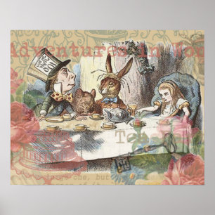 Affiche Alice au pays des merveilles Mad Tea Party Art