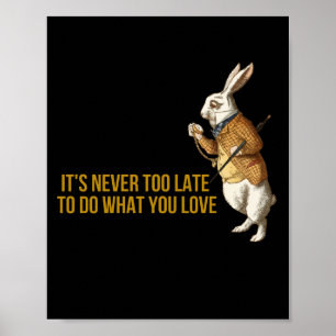 Affiche Alice au pays des merveilles Motivation du lapin b