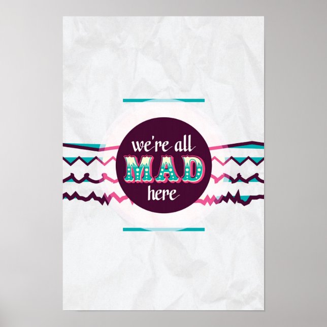 Affiche Alice au pays des merveilles - Nous sommes tous mo (Devant)