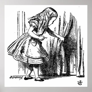 Affiche Alice au pays des merveilles Petite porte vers le 