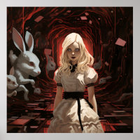 Alice au pays des merveilles Sombre surréaliste