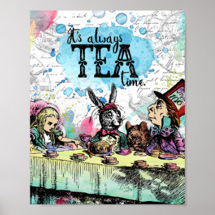 Affiche Alice au pays des merveilles - Tea Time