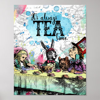 Affiche Alice au pays des merveilles - Tea Time