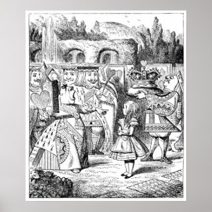 Affiche Alice avec la Reine Rouge