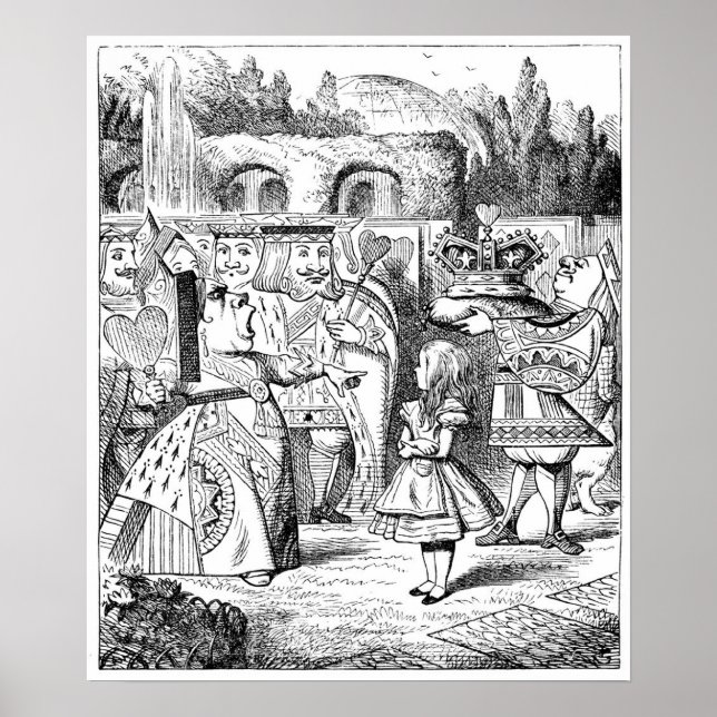 Affiche Alice avec la Reine Rouge (Devant)