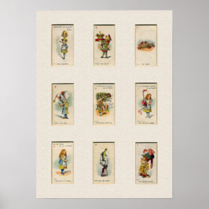 Affiche Alice dans la copie du pays des merveilles