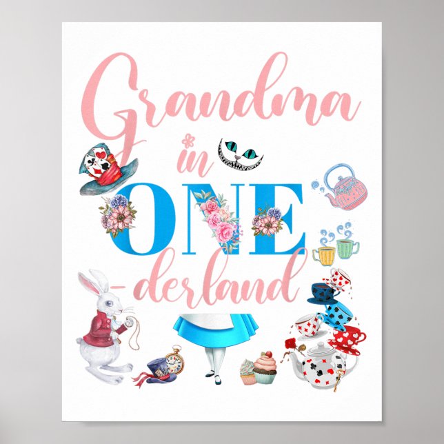 Affiche Alice Dans L'Onederland Famille Grand-Mère De L'An (Devant)