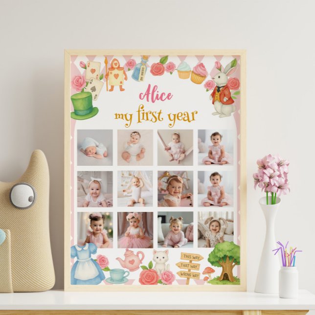 Affiche Alice dans l'Onederland Premier anniversaire Photo (Créateur téléchargé)