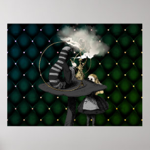 Affiche Alice et Caterpillar Wonderland