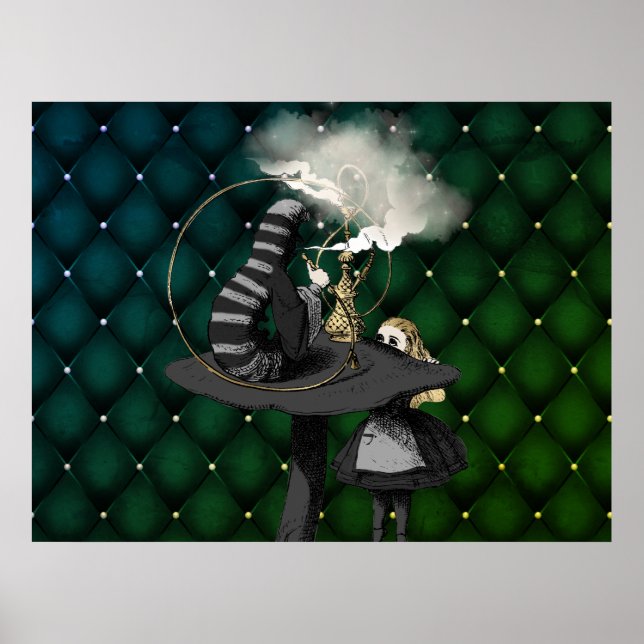 Affiche Alice et Caterpillar Wonderland (Devant)