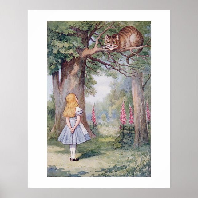 Affiche Alice et le Chat du Cheshire, (Devant)