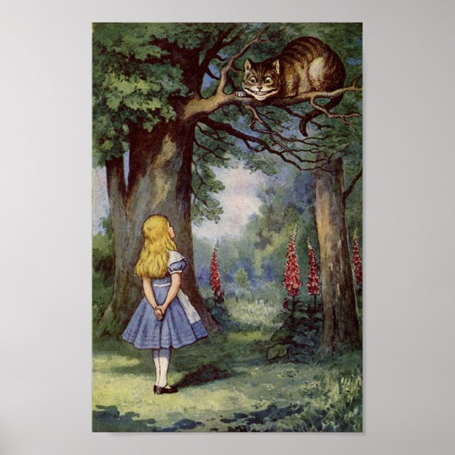 Affiche Alice et le Cheshire Cat (Devant)