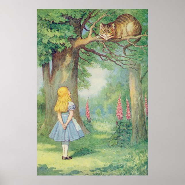 Affiche Alice et le Cheshire Cat (Devant)