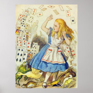 Affiche Alice et les Cartes Couleur Complète