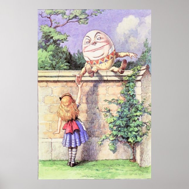 Affiche Alice & Humpty Dumpty Couleurs (Devant)