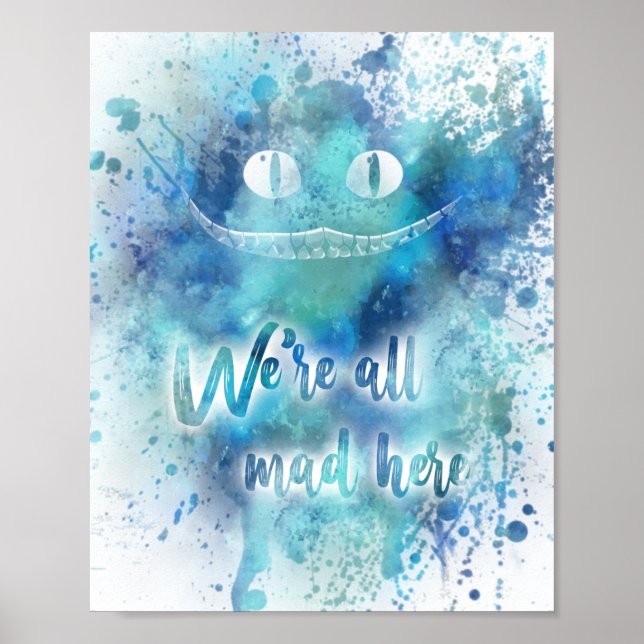 Affiche Alice in Wonderland Mad Vertical Print (Devant)