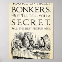 Alice in Wonderland -Youre entirely bonkers -Mad H