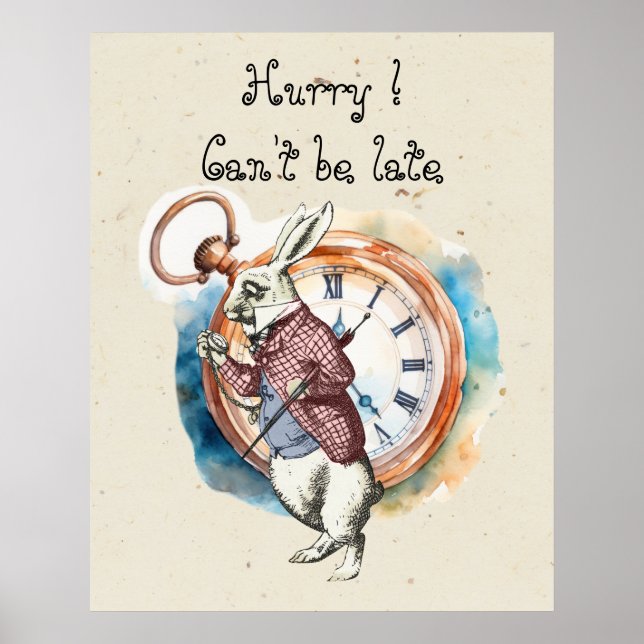 Affiche Alice - Lapin Blanc 1865 (Devant)