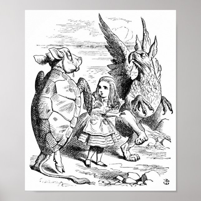 Affiche Alice, le Griffin et la Fausse Turtle Dance (Devant)