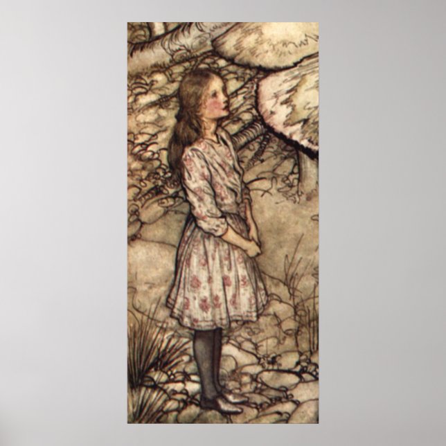 Affiche Alice par Arthur Rackham (Devant)