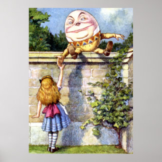 Affiche Alice rencontre Humpty Dumpty au pays des merveill