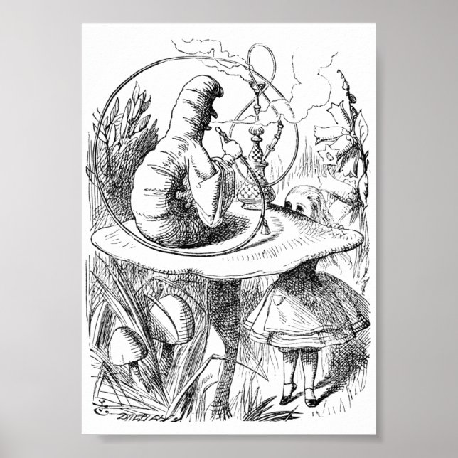 Affiche Alice rencontre l'affiche Caterpillar (Devant)