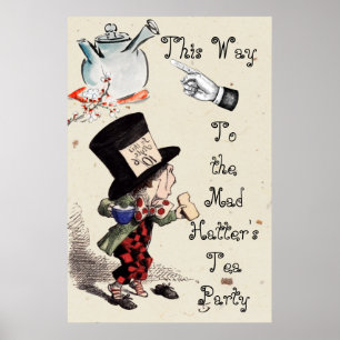 Affiche Alice - Thé à la folie de Chapelier Fou 1865