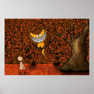 Affiche Alice un chat au pays des merveilles - Cheshire