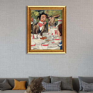 Affiche Alice's Adventures in Wonderland Tea Party Vintage