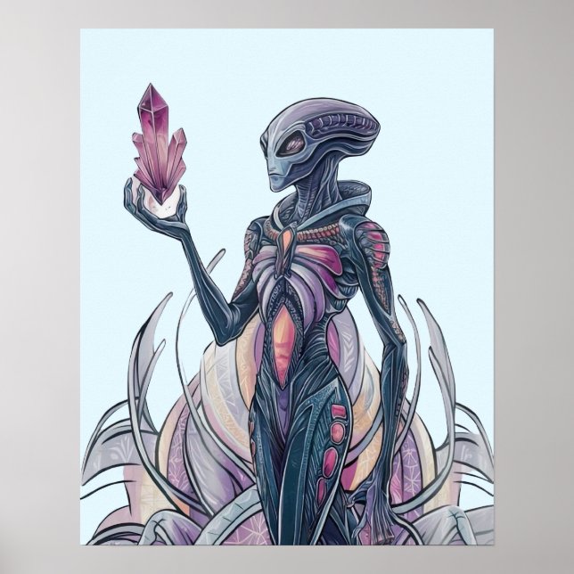 Affiche Alien Abstrait (Devant)