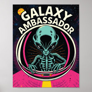 Affiche Alien Ambassadeur Galaxy