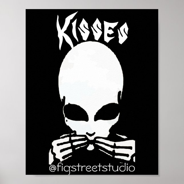 Affiche Alien, Baisers modifier le texte, (Devant)