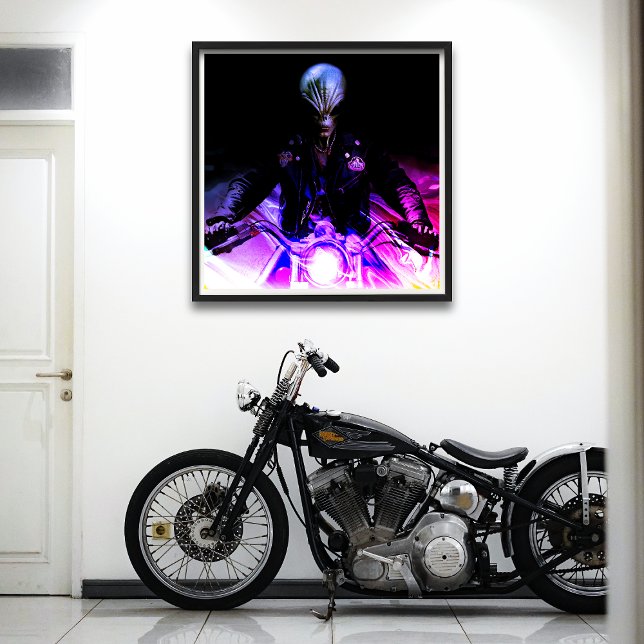 Affiche Alien Biker (Dreamy Version) (Créateur téléchargé)