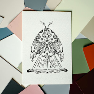 Affiche Alien : Coloration Vintage du vaisseau spatial Mot