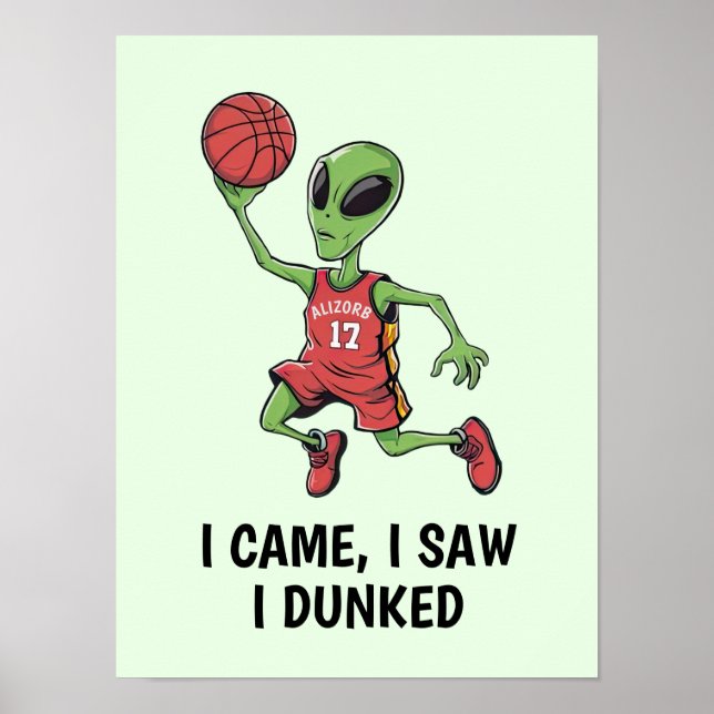 Affiche Alien de basket (Devant)