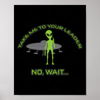 Alien Emmenez-Moi À Votre Leader Funny Anti Trump