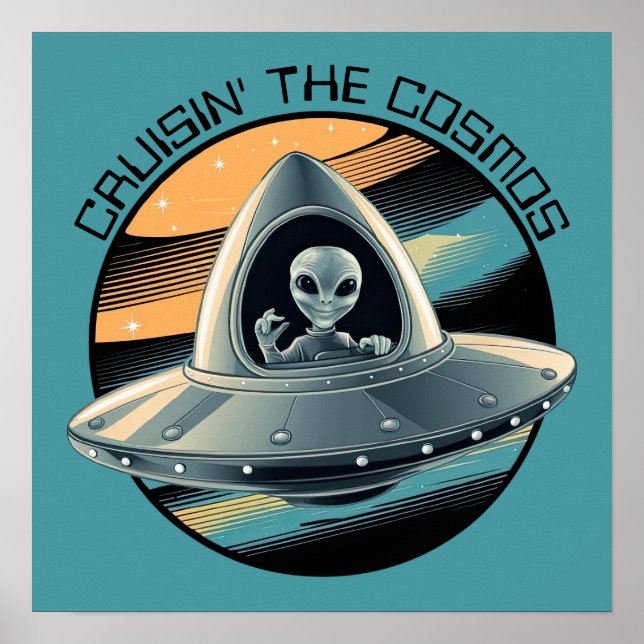 Affiche Alien en vaisseau spatial (Devant)