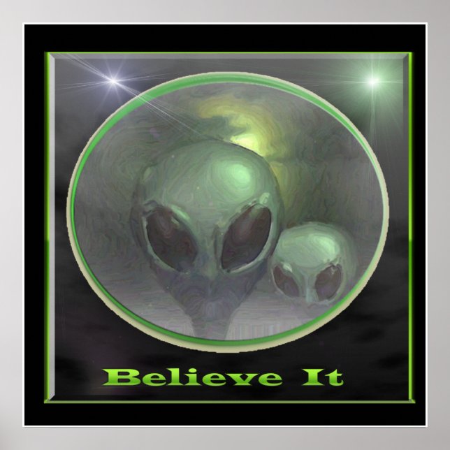 Affiche alien grise (Devant)