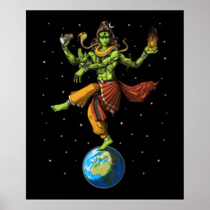 Affiche Alien Hindu Lord Shiva
