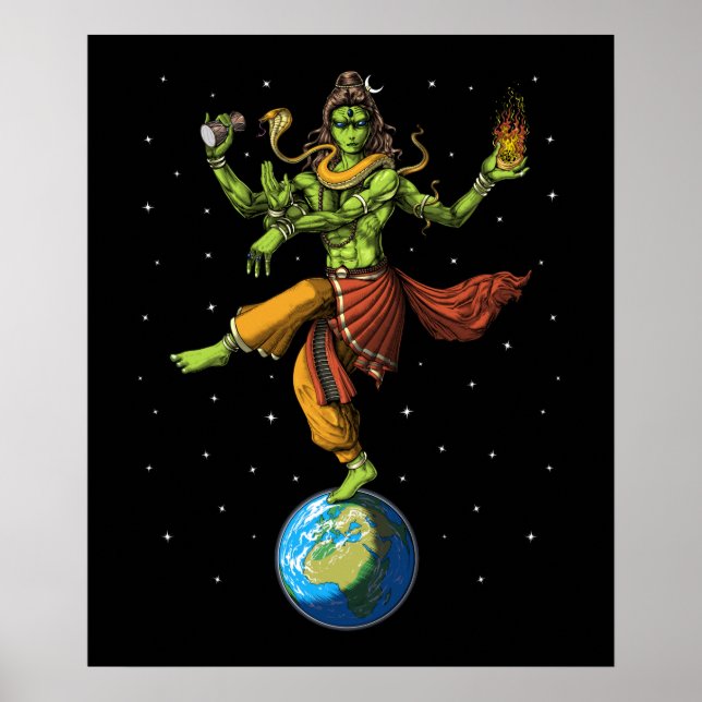 Affiche Alien Hindu Lord Shiva (Devant)