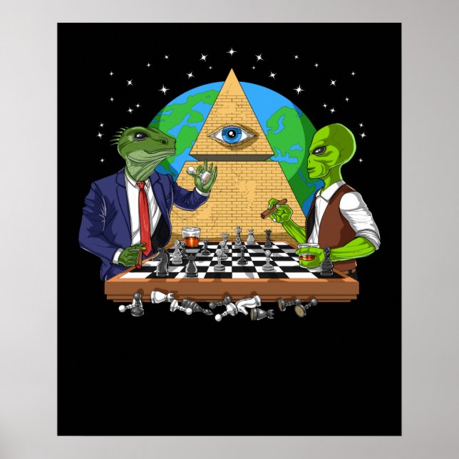 Affiche Alien Illuminati (Devant)