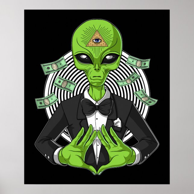 Affiche Alien Illuminati (Devant)