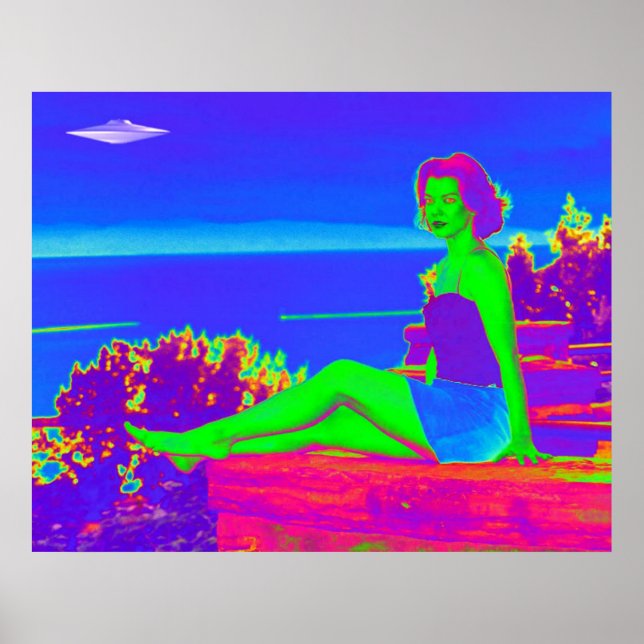Affiche Alien Invasion Pop Art (Devant)