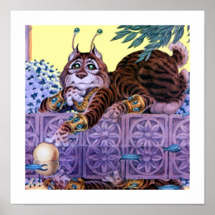 Affiche Alien Kitty Imprimer