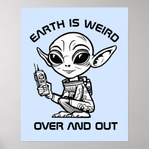 Affiche Alien Noir et Blanc