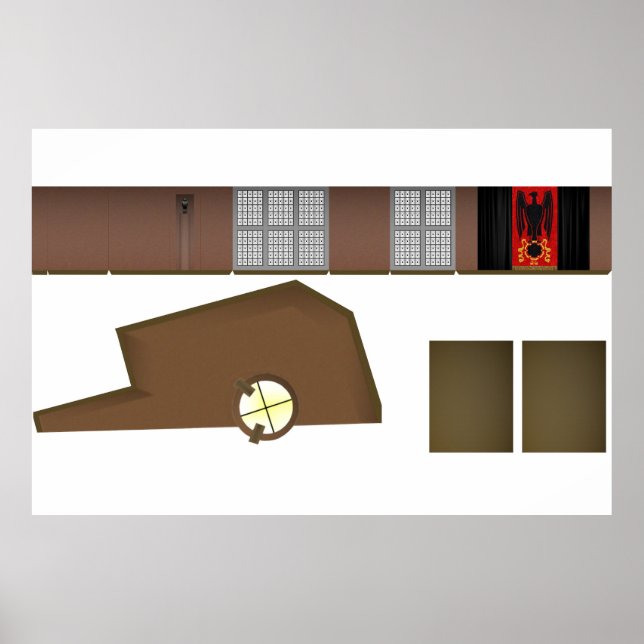 Affiche Alien omnipotent Salle de la Cour Diorama (Devant)