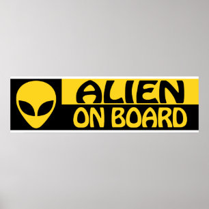 AFFICHE ALIEN ON BOARD