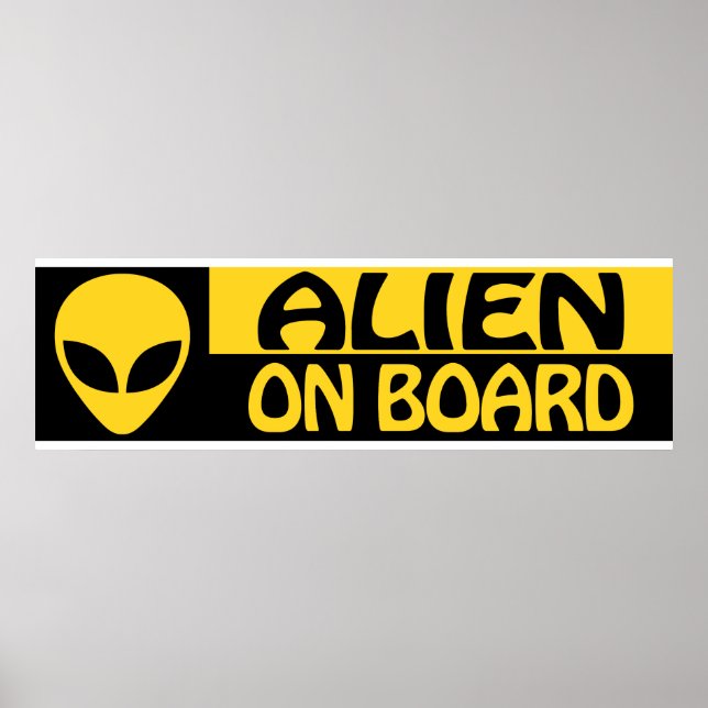 AFFICHE ALIEN ON BOARD (Devant)