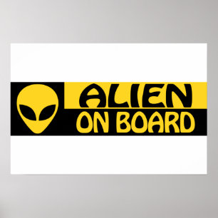 AFFICHE ALIEN ON BOARD