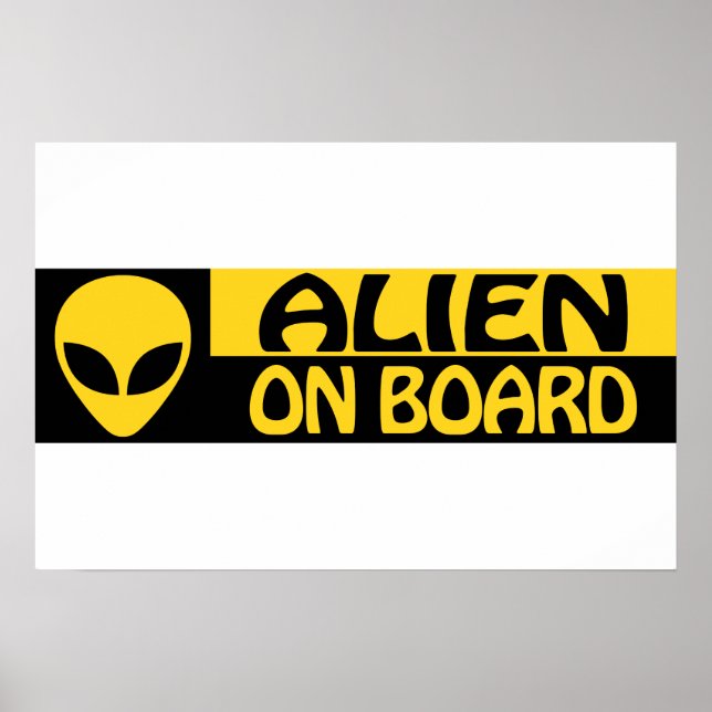 AFFICHE ALIEN ON BOARD (Devant)